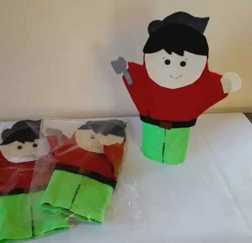 Kit 20 - Fantoches Chapeuzinho Vermelho