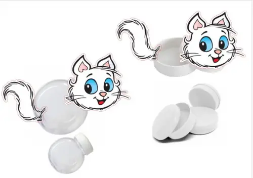 Kit 20 Apliques Mingau Carinha + Rabo