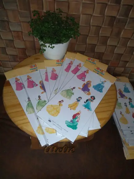 Kit 20 Cartela Adesiva Temas
