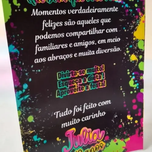 Kit 22 Display Mesa - Placa de Agradecimento Neon