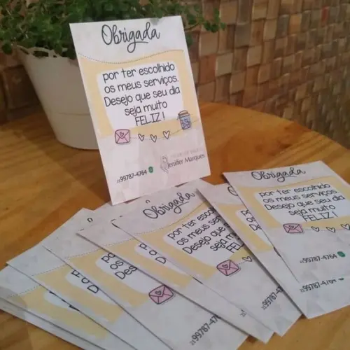 Kit 200 - Tag Agradecimento para Clientes