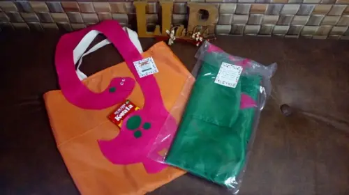 Kit Capa + Bolsa Dinossauro