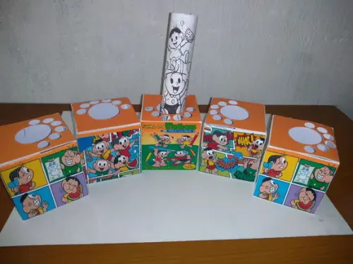 Kit Colorindo Caixa Cubo + Desenhos