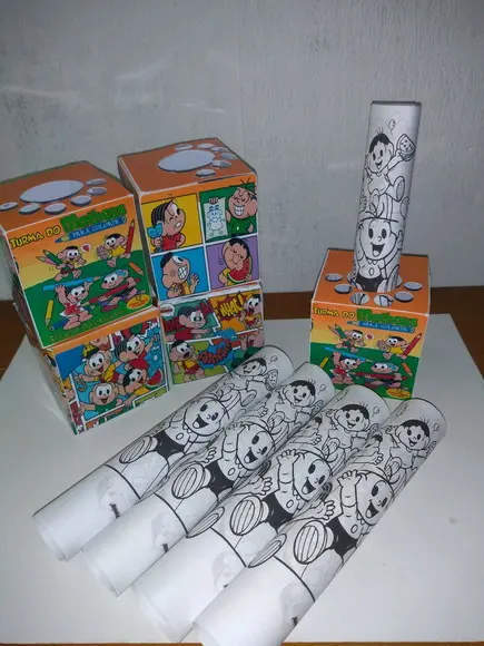 Kit Colorindo Caixa Cubo + Desenhos
