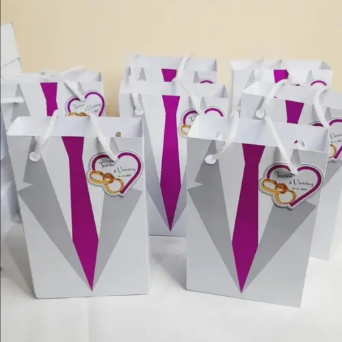 Kit com 10 Bolsinha Casamento