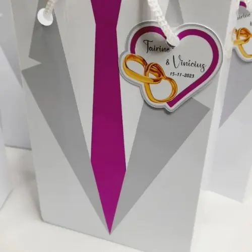 Kit com 10 Bolsinha Casamento