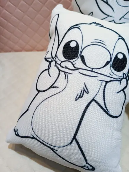 Kit com 10 Almofadas de Colorir com Stitch