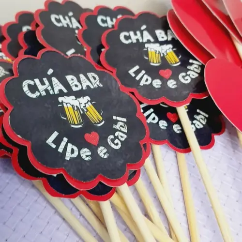 Kit com 10 Cachepô Centro de Mesa - Chá Bar 02