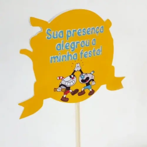 Kit com 10 Cachepô Centro de Mesa - Cuphead