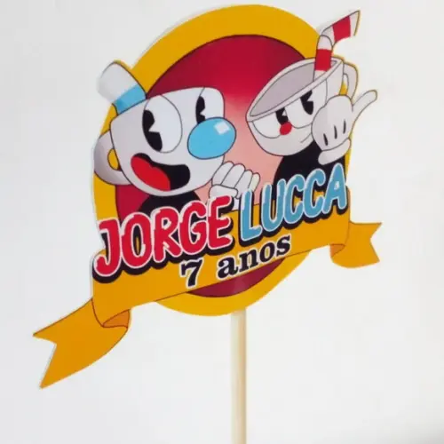 Kit com 10 Cachepô Centro de Mesa - Cuphead