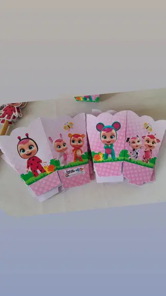 Kit com 10 Cachepô Centro de Mesa - Cry Babies