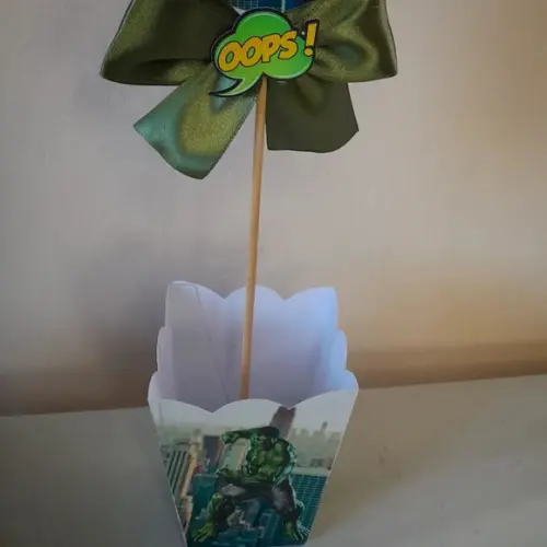 Kit com 10 Cachepô Centro de Mesa Luxo - Hulk