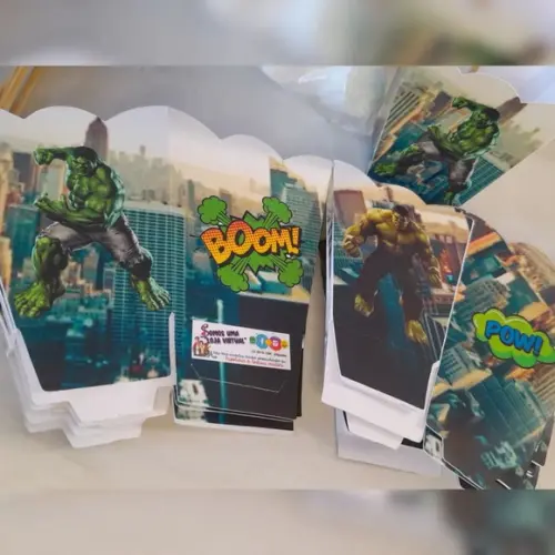 Kit com 10 Cachepô Centro de Mesa Luxo - Hulk