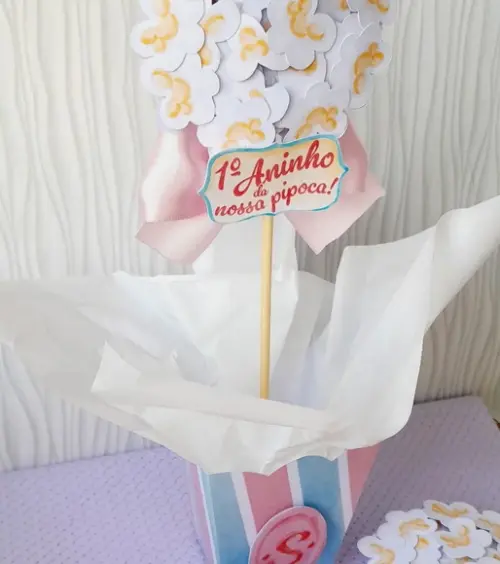 Kit com 10 Cachepô Centro de Mesa Super Luxo - Pipoquinha