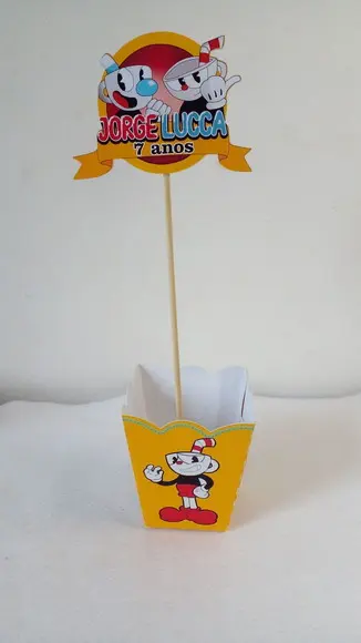 Kit com 10 Cachepot Centro de Mesa - Cuphead