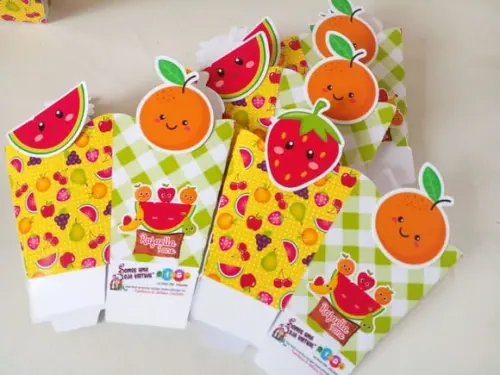 Kit com 10 Cachepot Centro de Mesa - Frutas