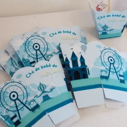 Kit com 10 Cachepot Centro de Mesa - Parque de Diversões