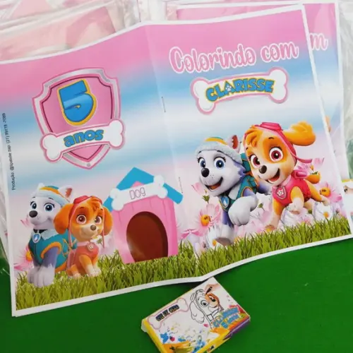 Kit com 10 Kit Colorindo - Patrulha Canina