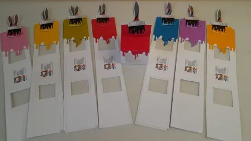 Kit com 10 Lapela para Caixa Acrílica - Pintando o Sete