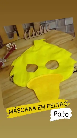 Kit com 10 Máscara Animais em Feltro