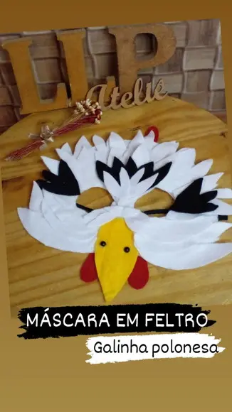 Kit com 10 Máscara Animais em Feltro