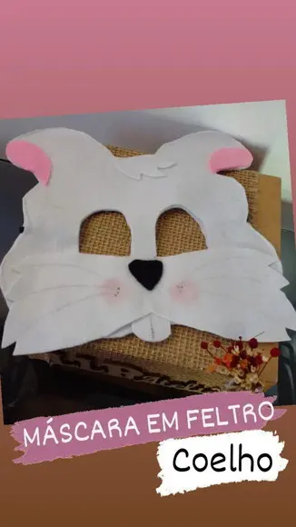 Kit com 10 Máscaras Animais Diversos em Feltro