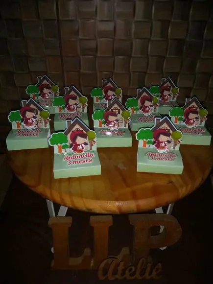 Kit com 10 Porta Bis Duplo Chapeuzinho Vermelho