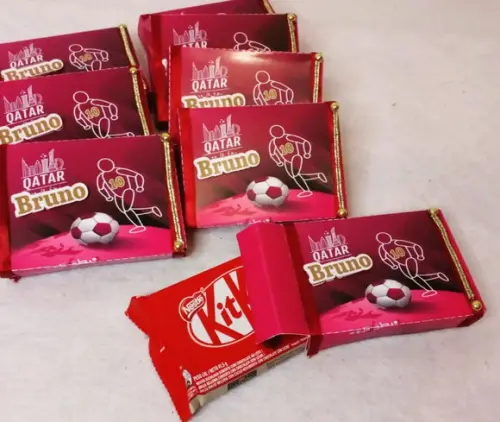 Kit com 10 Porta Kitkat 3d Luxo - Futebol