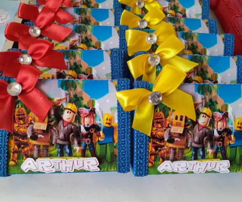 Kit com 10 Porta Kitkat 3d Luxo - Roblox