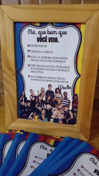 Kit com 10 Tag Centro de Mesa