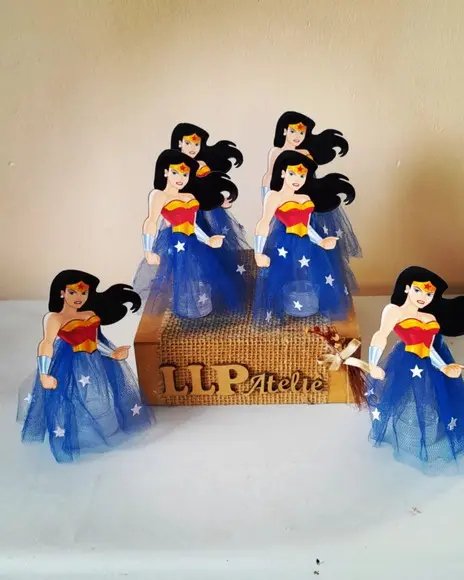Kit com 10 Tubete Luxo Mulher Maravilha