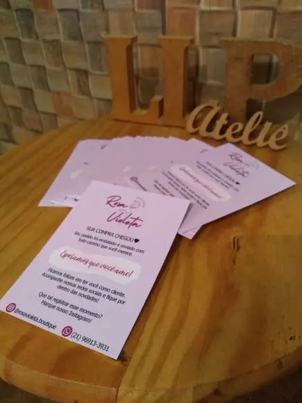 Kit com 100 Tag Agradecimento para Clientes