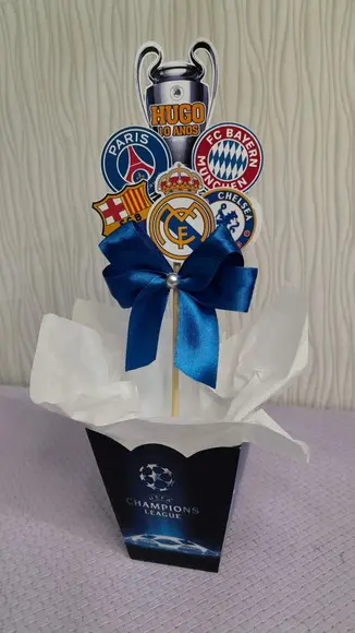 Kit com 13 Cachepôs Centro de Mesa Super Luxo- Futebol
