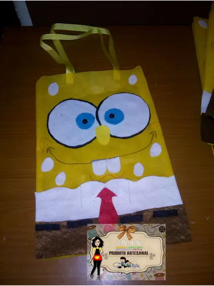 Kit com 15 Bob Esponja - Sacola