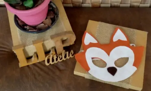 Kit com 15 Máscara Animais em Feltro