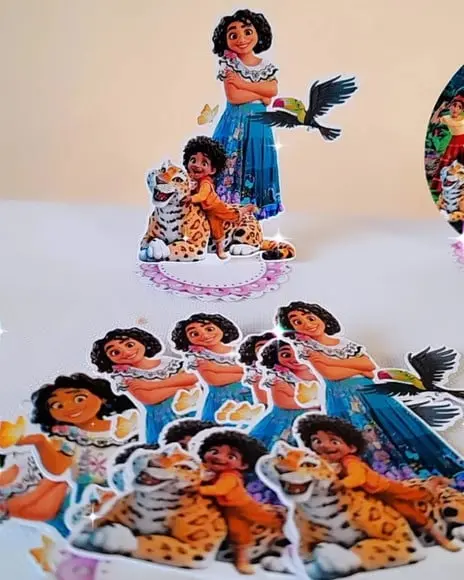 Kit com 20 Apliques em Scrap 3d