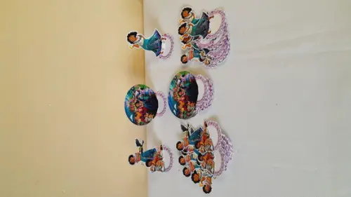 Kit com 20 Apliques em Scrap 3d