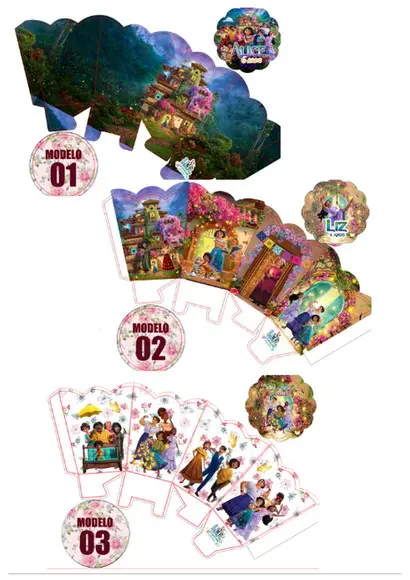 Kit com 20 Cachepôs - Encanto