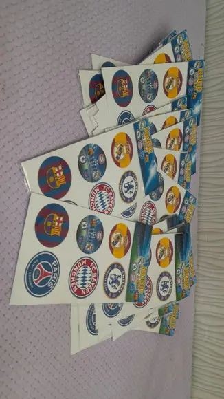 Kit com 20 Cartela Adesiva - Futebol