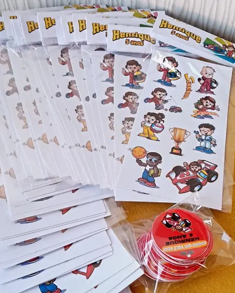 Kit com 20 Cartela Adesiva - Senninha