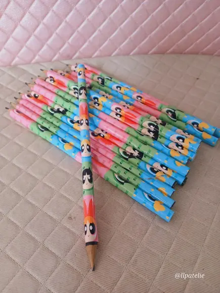 Kit com 20 Lápis Personalizado - as Meninas Superpoderosas