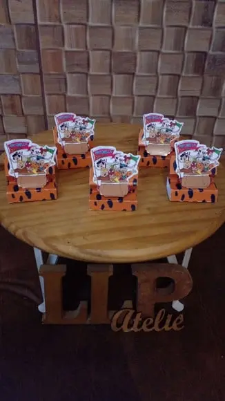 Kit com 20 Porta Bis Duplo 3d - Flintstone