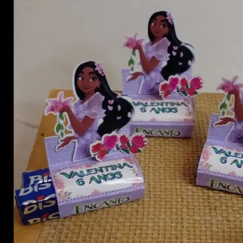 Kit com 20 Porta Bis Duplo 3d - Encanto