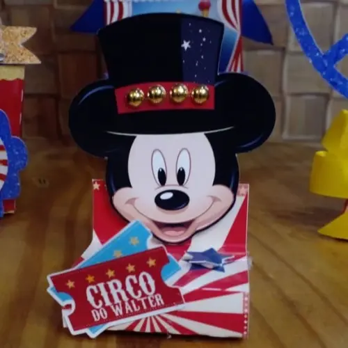 Kit com 20 Porta Bis Duplo 3d - Mickey