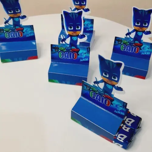 Kit com 20 Porta Bis Duplo 3d - Pjmarks