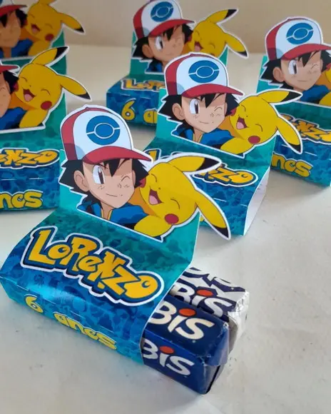 Kit com 20 Porta Bis Duplo 3d - Pokemon