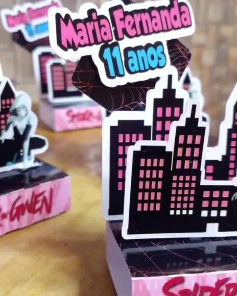 Kit com 20 Porta Bis Duplo 3d - Spider Gwen