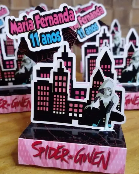 Kit com 20 Porta Bis Duplo 3d - Spider Gwen