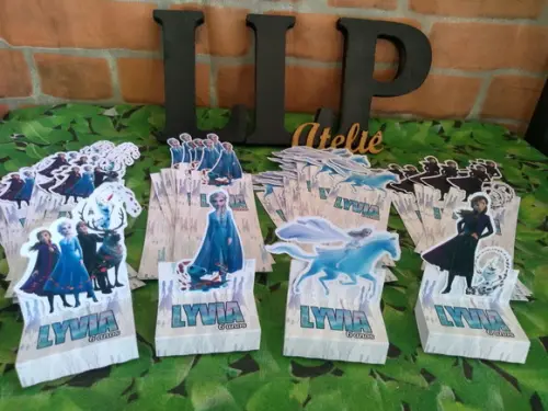 Kit com 20 Porta Bis Duplo Frozen