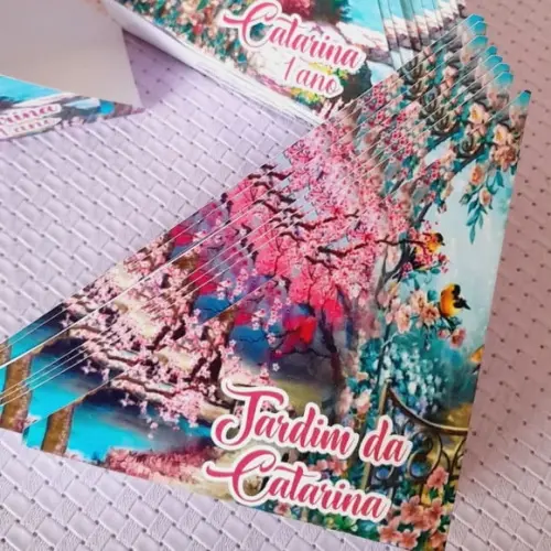 Kit com 20 Porta Guardanapo - Jardim Encantado 2